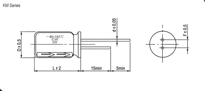 10 UF 63V 105*C 5*11 (JWCO) конденсатор электролитический JWCO даташит схема