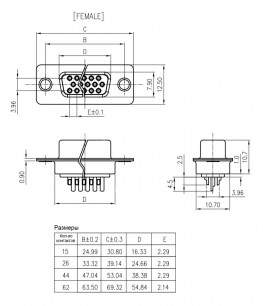 DHS-15F разъем RUICHI даташит схема