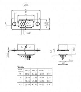 DHS-26M разъем RUICHI даташит схема