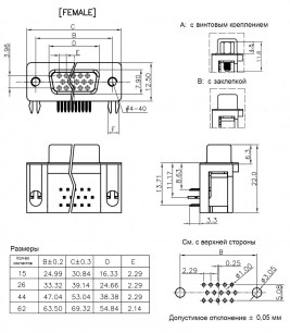 DHR-15MA разъем RUICHI даташит схема