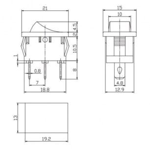 MRS-102(A) on-on клавишный переключатель RUICHI даташит схема