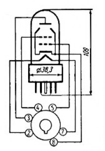 6П3С радиолампы  даташит схема