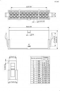 MF-2x12M разъемы питания низковольтные RUICHI даташит схема