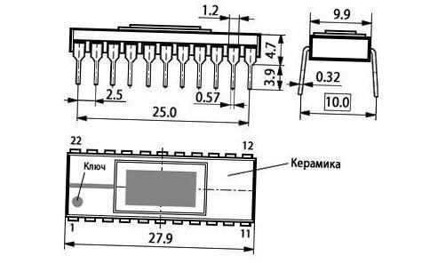 КМ1613РТ1 микросхема  даташит схема