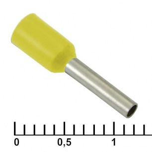 DN01008 yellow (1.4x8mm) наконечники на кабель