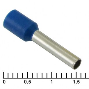 DN02512 blue (2.2x12mm) наконечники на кабель