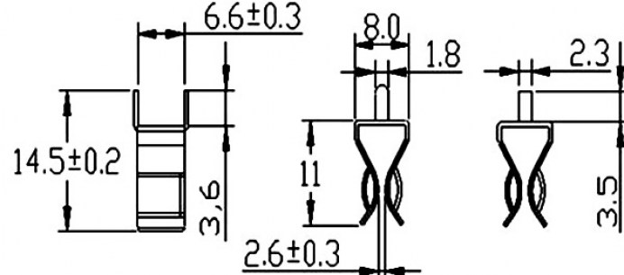 NF-005 for 6х32mm Tin держатель предохранителя RUICHI даташит схема