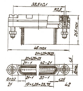 ОНП-ЖИ-8-42Р-5СВ разъем  даташит схема