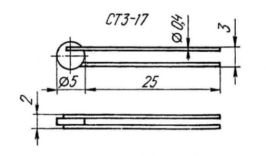 СТ3-17В 33 Ом терморезистор  даташит схема