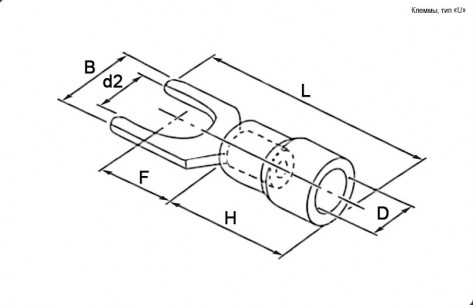 SV1.25-3.2 клеммы тип *u* изолированные RUICHI даташит схема