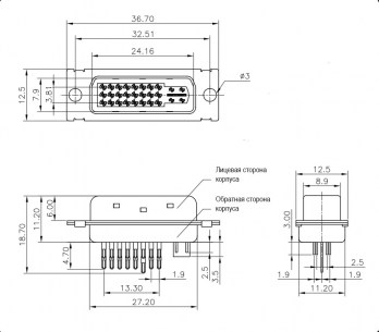 DVI-29M разъем RUICHI даташит схема