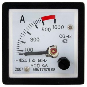 Амперметр 500/5А 50гц (48х48) приборы переменного тока