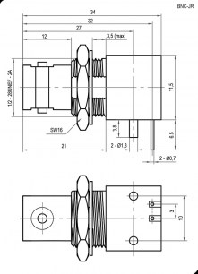 BNC-JR высокочастотные разъемы RUICHI даташит схема