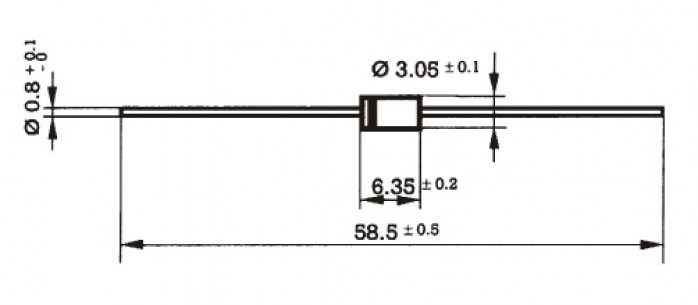 P6KE6.8CA (RP) диод защитный VISHAY даташит схема