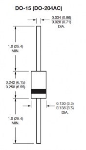 P6KE12A (RP) диод защитный VISHAY даташит схема