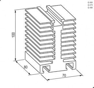 О-161 (М16 70х80х100) охладитель RUICHI даташит схема