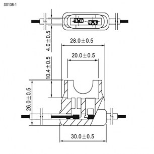 S1038-1 держатель предохранителя RUICHI даташит схема