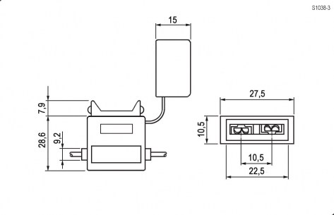 S1038-3 держатель предохранителя RUICHI даташит схема