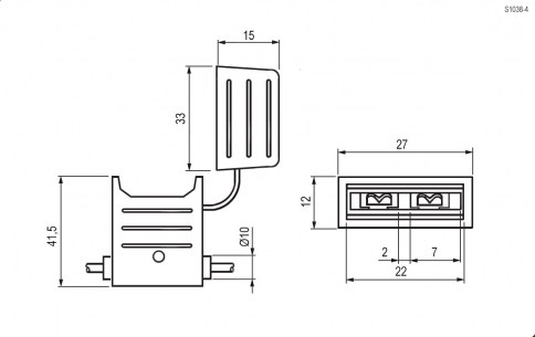 S1038-4 держатель предохранителя RUICHI даташит схема