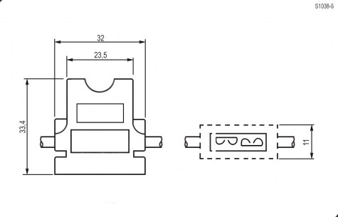 S1038-6 держатель предохранителя RUICHI даташит схема