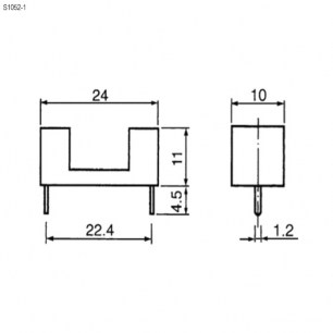 S1052 (5x20 6a 250v) держатель предохранителя RUICHI даташит схема