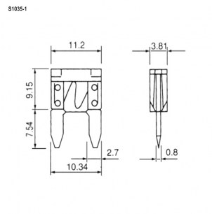 S1035-1 15A 32V предохранители RUICHI даташит схема