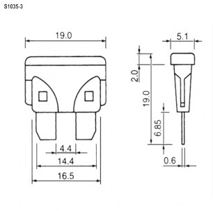 S1035-3 15A 32V предохранители RUICHI даташит схема