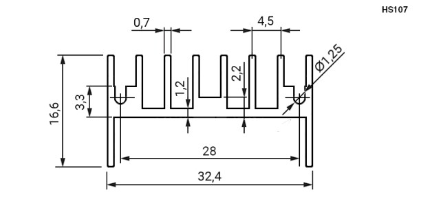 BLA023-50 (HS 107-50) охладитель даташит схема