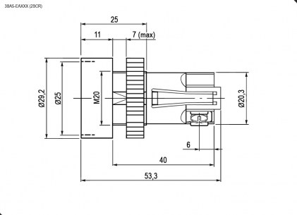 LXA2 (3SA5)-EA121 off-(on) переключатель кнопочный RUICHI даташит схема