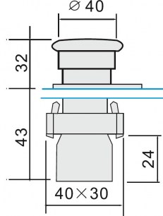 LXA2 (3SA5)-BC42 on-(off) переключатель кнопочный RUICHI даташит схема