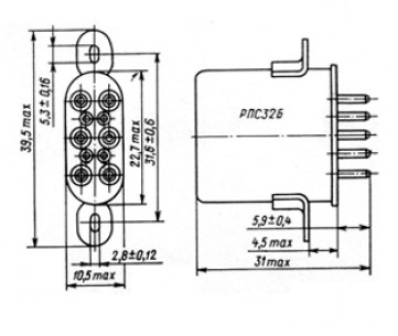 РПС32Б 223 реле электромагнитное  даташит схема