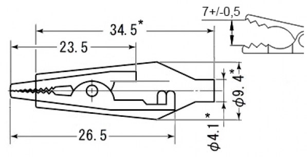 8-0025 black зажимы, крокодилы RUICHI даташит схема