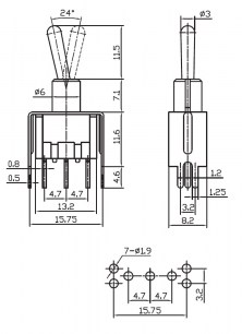 MTS-102-A2T on-on микротумблер RUICHI даташит схема