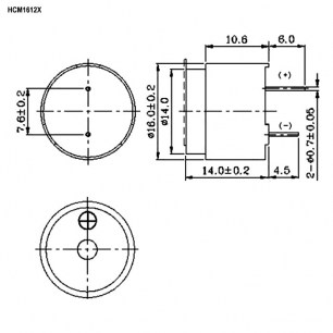 HCM1612X электромагнитные излучатели RUICHI даташит схема