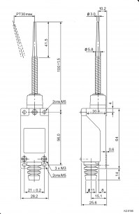 KZ-8166 (TZ-8166) Al+Zinc выключатель путевой RUICHI даташит схема