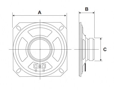 YD103-04B 4W 8ohm динамики RUICHI даташит схема