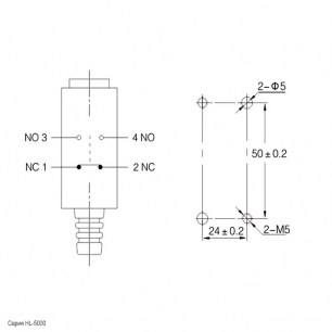 HL-5200 выключатель путевой RUICHI даташит схема