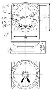 YD63-02 0.5W 8ohm динамики RUICHI даташит схема