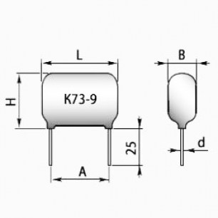 К73- 9 100 В 0.033 мкф конденсатор  даташит схема