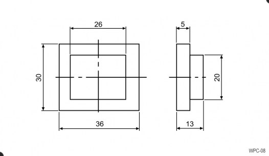 WPC-08 (30X25.5mm) клавишный переключатель RUICHI даташит схема