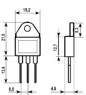 BTA41-600B TO-3P (RP) тиристор низковольтный ST Microelectronics даташит схема