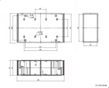 15-1 (190x120x60) корпус для рэа RUICHI даташит схема