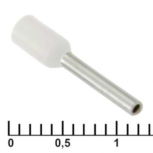 DN00710 white (1.2x10mm) наконечники на кабель