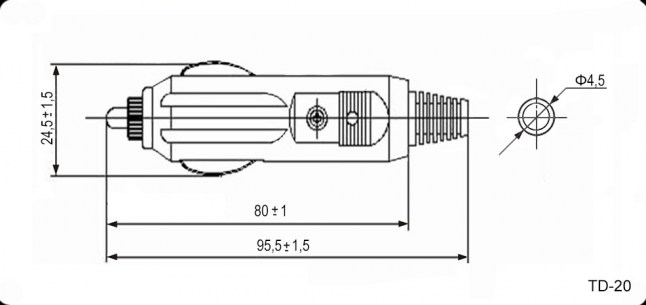 TD-20 разъемы питания RUICHI даташит схема