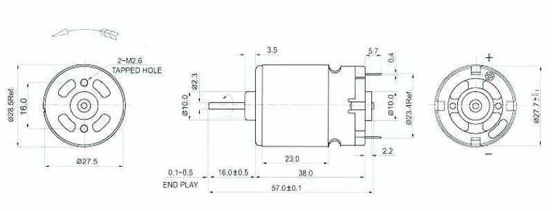 R380-09320 24V электродвигатели dc RUICHI даташит схема