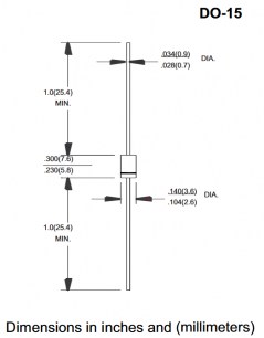 FR156 (1.5A 800V) DO-15 быстровосстанавливающийся диод MIC даташит схема