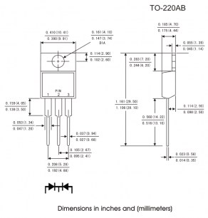 MUR1620CT диод ультрабыстродействующий BlueRoc даташит схема