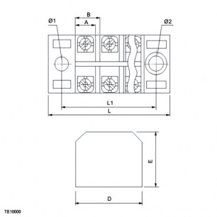 TB-10003 клеммные колодки RUICHI даташит схема