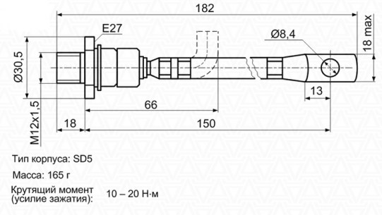 Д151-125-8 диод силовой  даташит схема