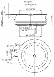 ТБ143-630-16 тиристор силовой RUICHI схема фото